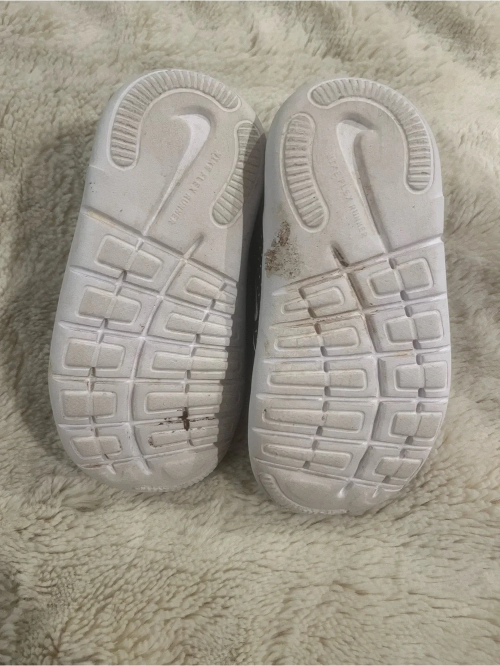 Nike Black and White Kids Slip-On Sneakers